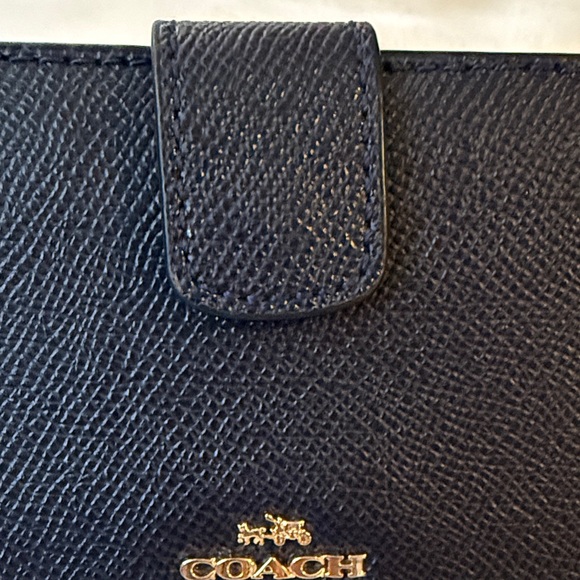 Coach Midnight Blue saffiano Leather Wallet - Picture 11 of 11